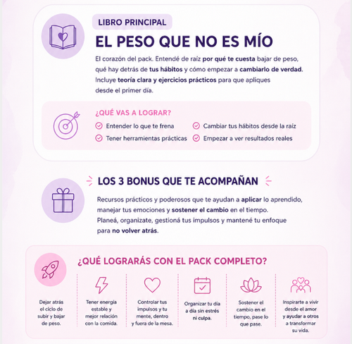 EL PESO QUE NO ES MIO + 3 BONUS🎁